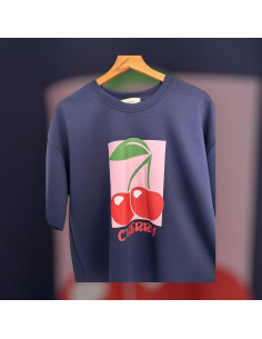 TSHIRT CHERRY BLUE