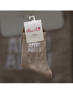 Chaussettes à paillettes message